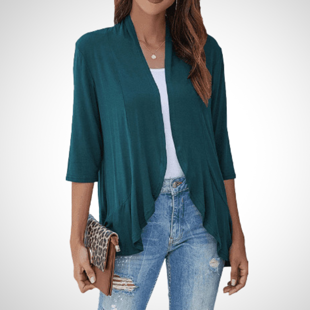Kimberly Benn | Casual Summer Open Front Cover-Up Cardigan