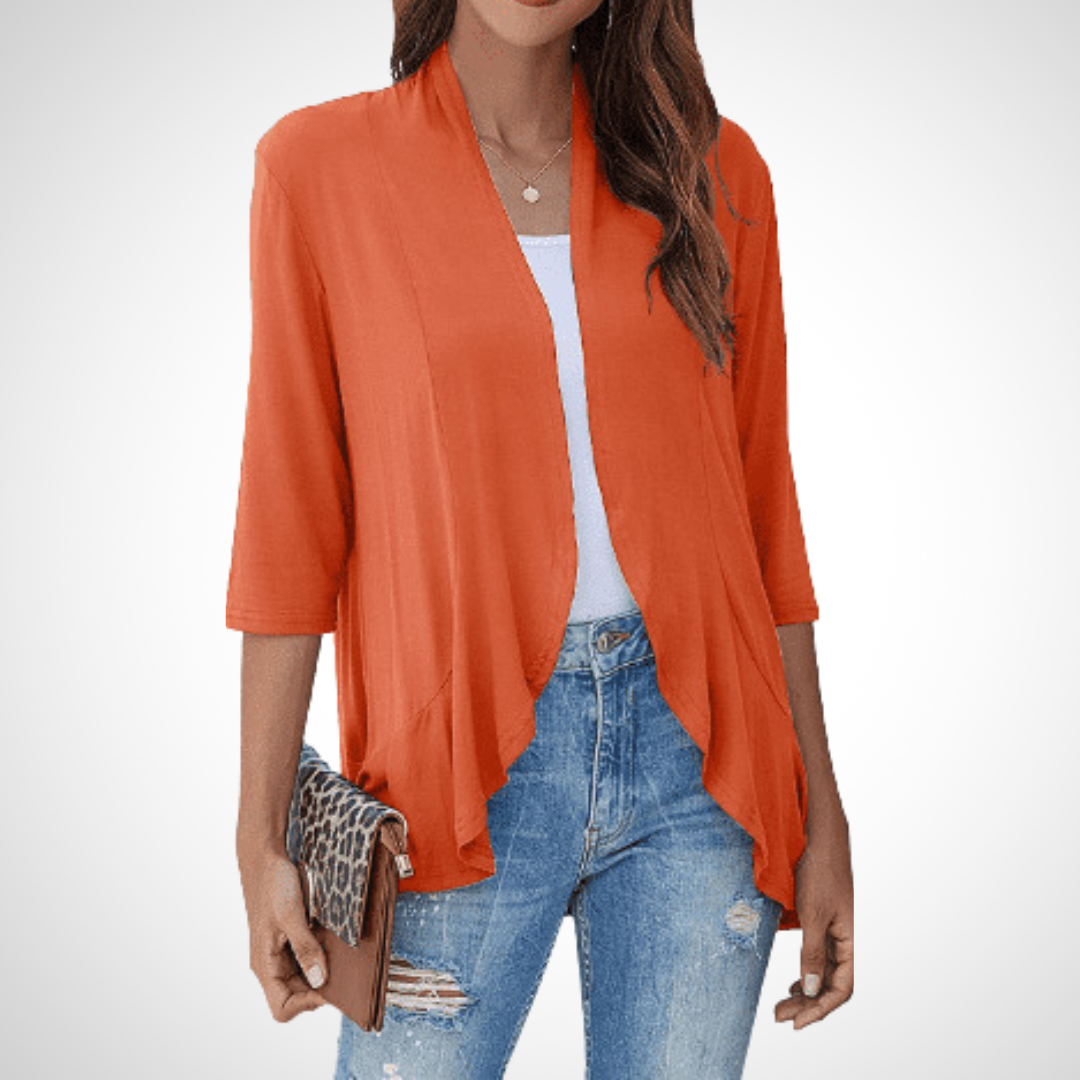 Kimberly Benn | Casual Summer Open Front Cover-Up Cardigan