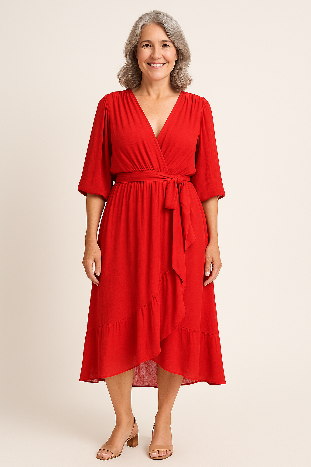 Kimberly Benn | Tie-Waist Midi Dress