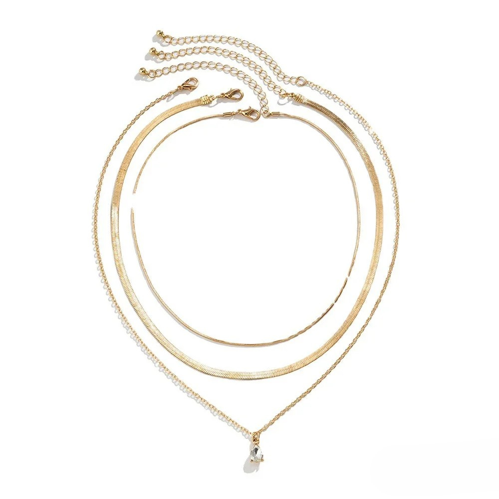 Kimberly Benn | Layered Necklace with Gold-Colored Pendant