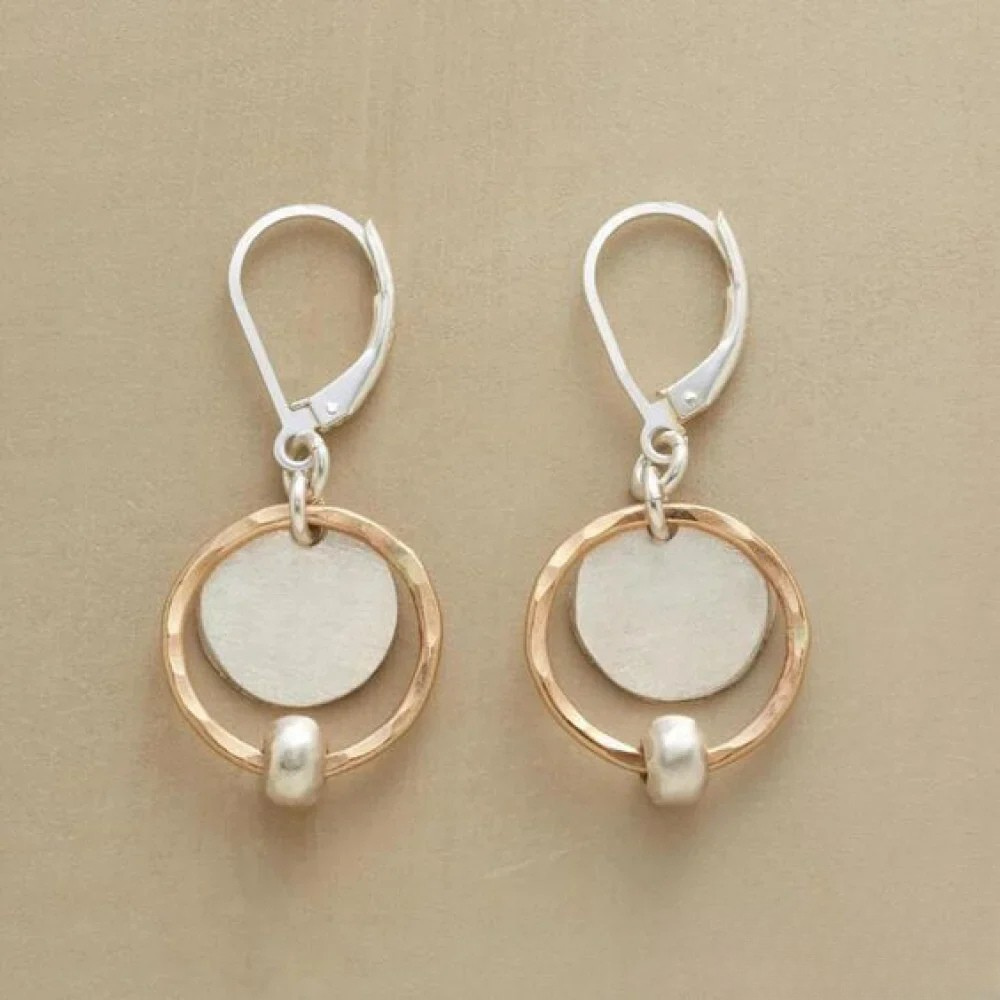 Kimberly Benn | Vintage Pearl Earrings With Gold And Silver Plating