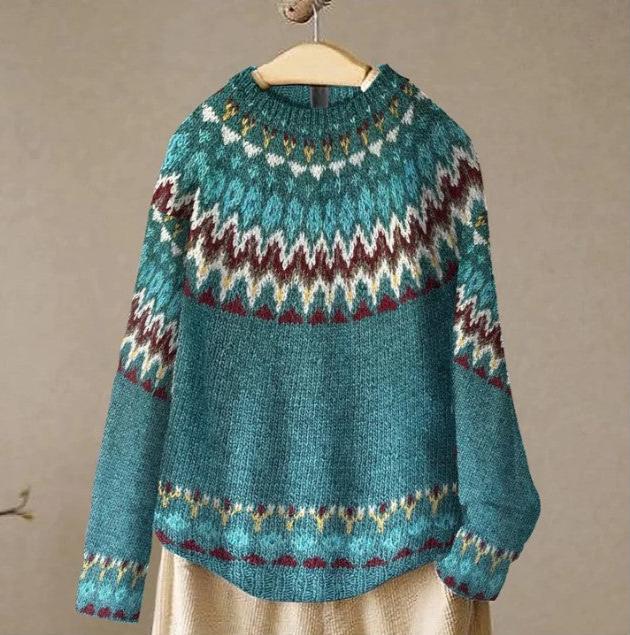 Kimberly Benn | Boho Wave Knit Sweater