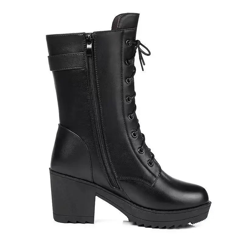 Kimberly Benn | Winter Lace-Up Boots