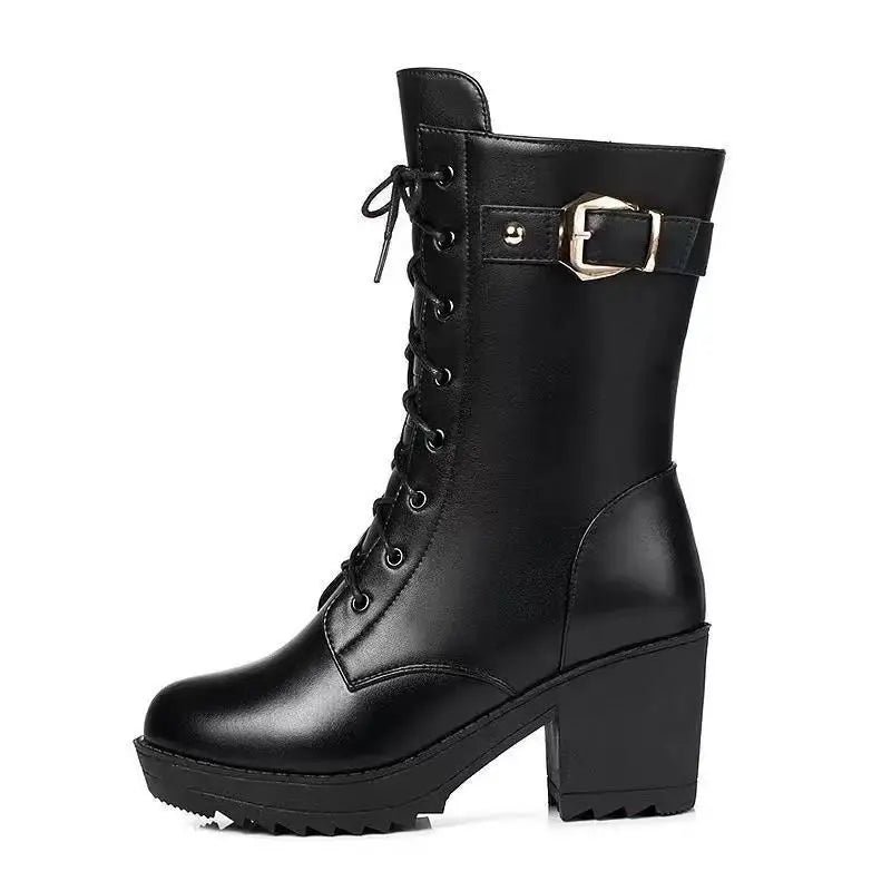 Kimberly Benn | Winter Lace-Up Boots