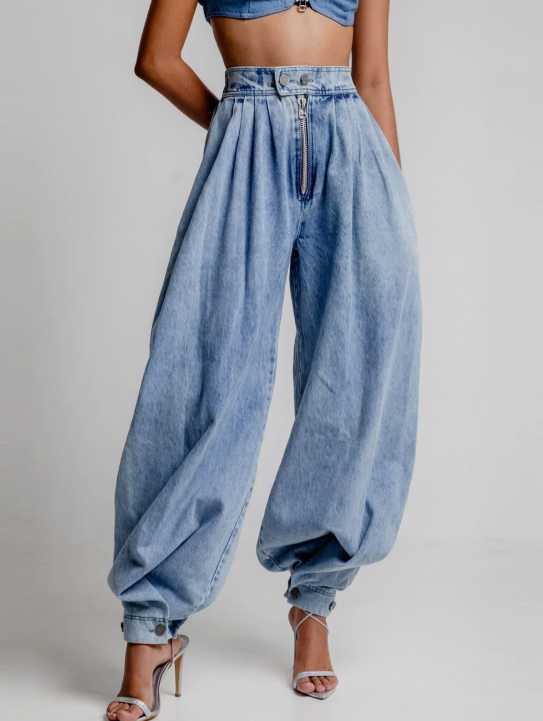 Kimberly Benn | High Waist Balloon Jeans