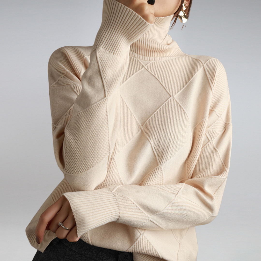 Kimberly Benn | Luxe Ribbed Turtleneck Pullover