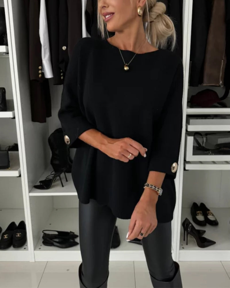 Kimberly Benn | Cosy Buttoned Pullover