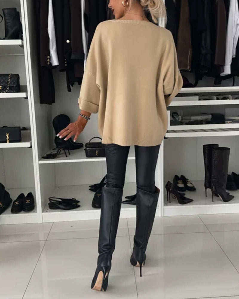 Kimberly Benn | Cosy Buttoned Pullover