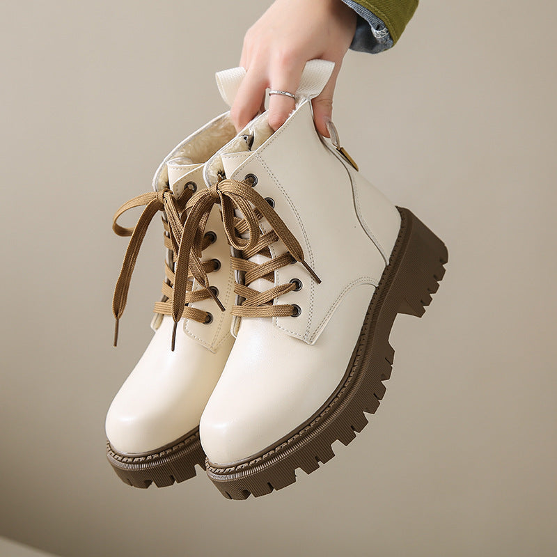 Kimberly Benn | Fleece Lined Combat Boots