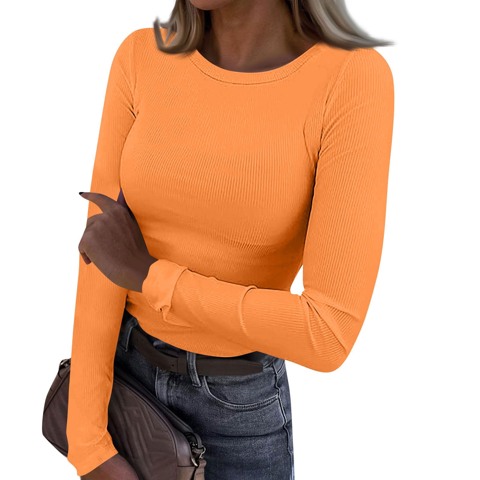 Kimberly Benn | Casual Summer Crewneck Rib Fit Top