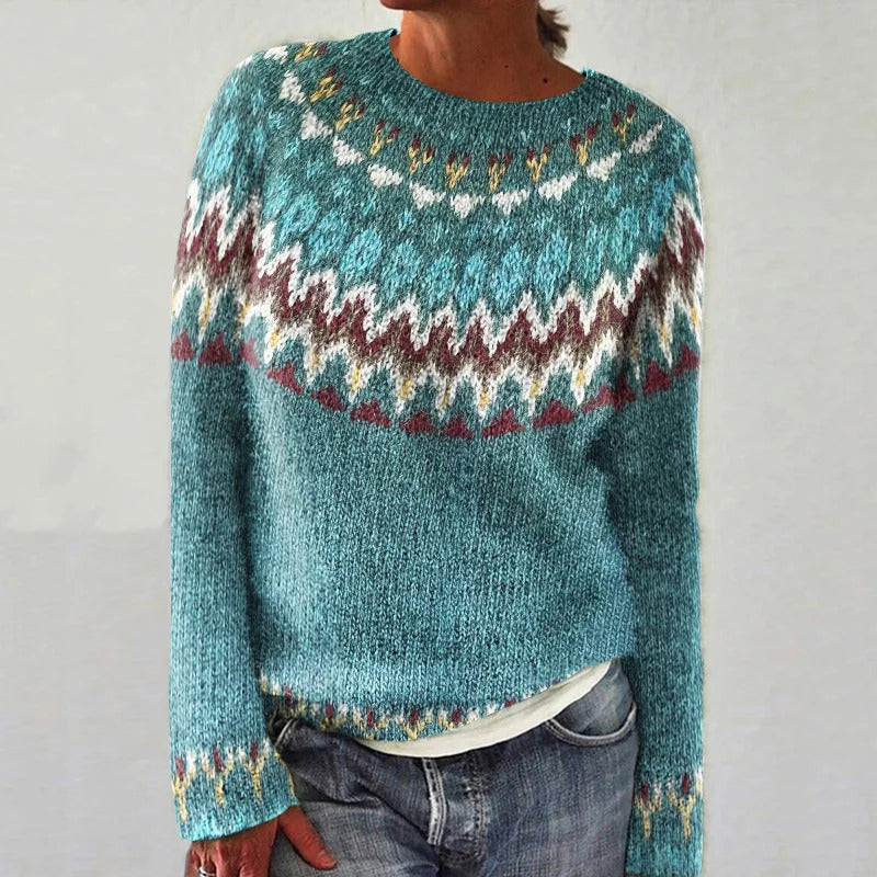 Kimberly Benn | Boho Wave Knit Sweater