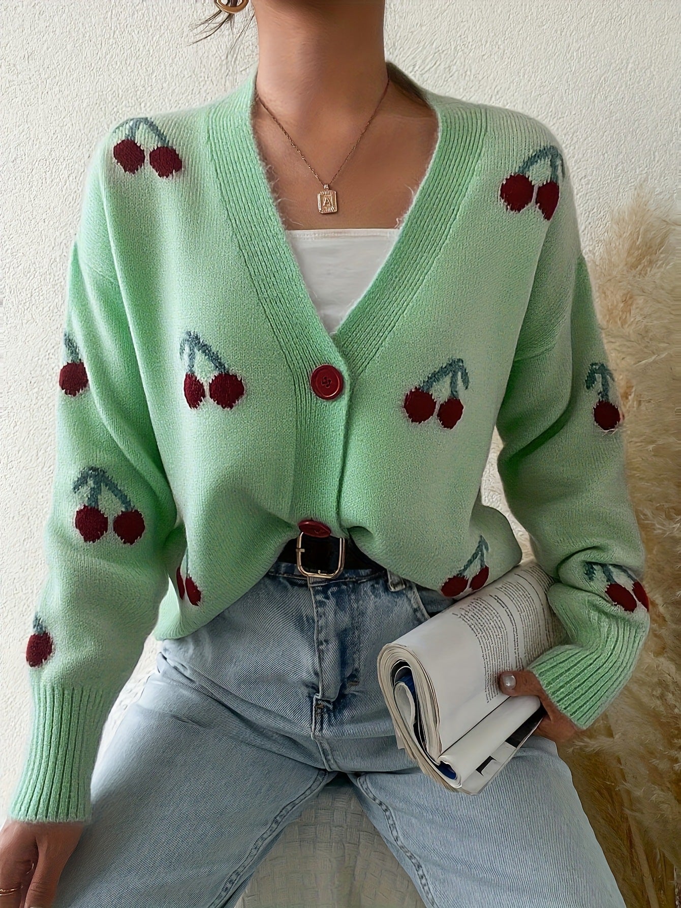 Kimberly Benn | Chic Button Front Long Sleeve Cardigan