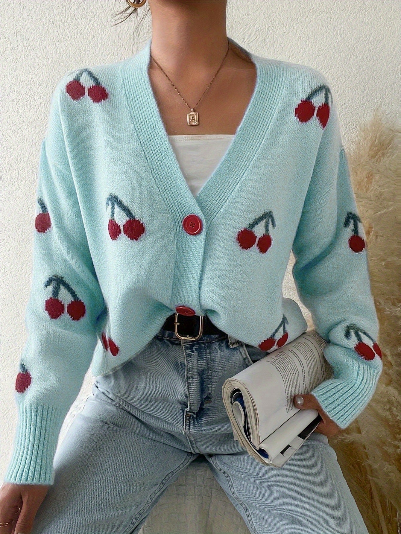 Kimberly Benn | Chic Button Front Long Sleeve Cardigan