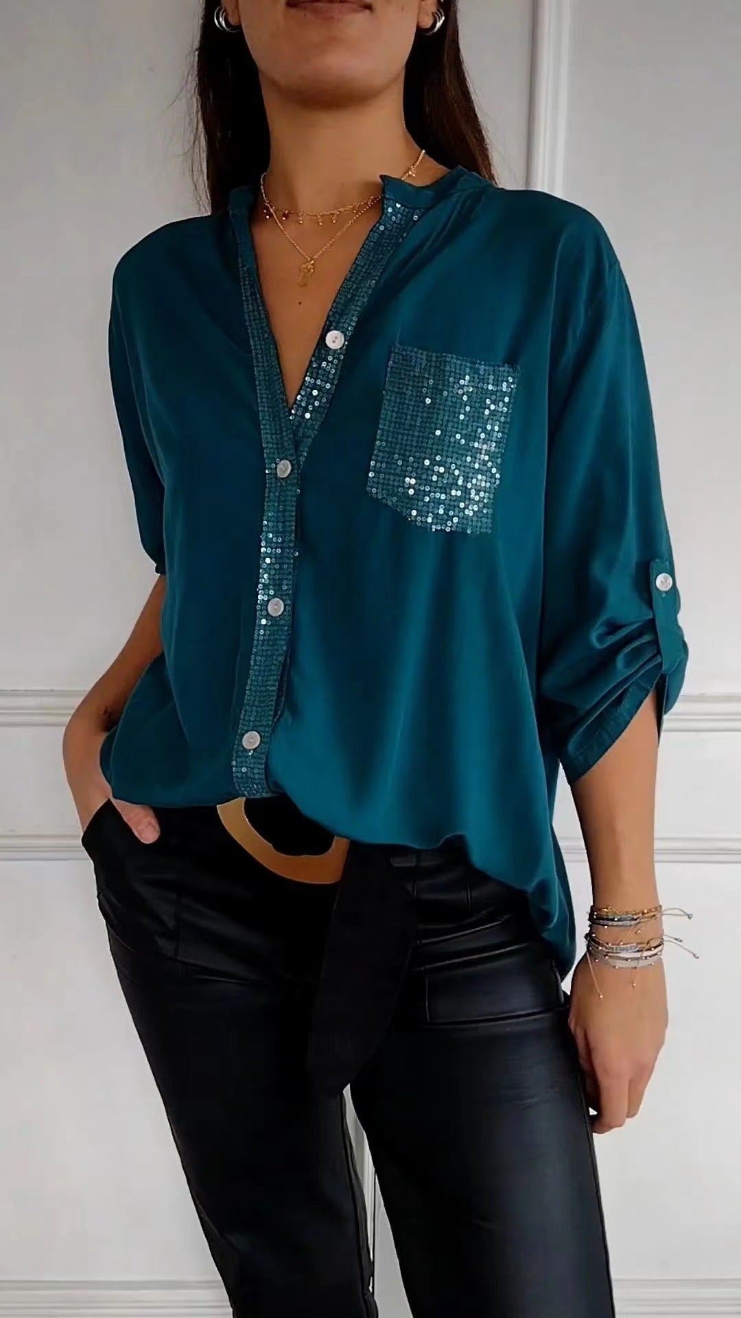 Kimberly Benn | Sequin Detailed Blouse