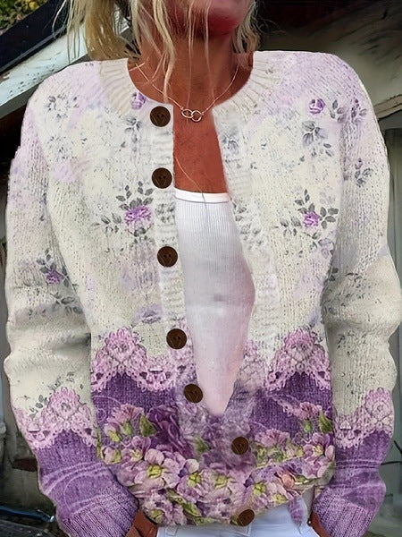 Kimberly Benn | Vintage Floral Cardigan Sweater