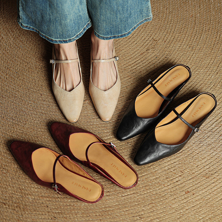 Kimberly Benn | Genuine Leather Mules