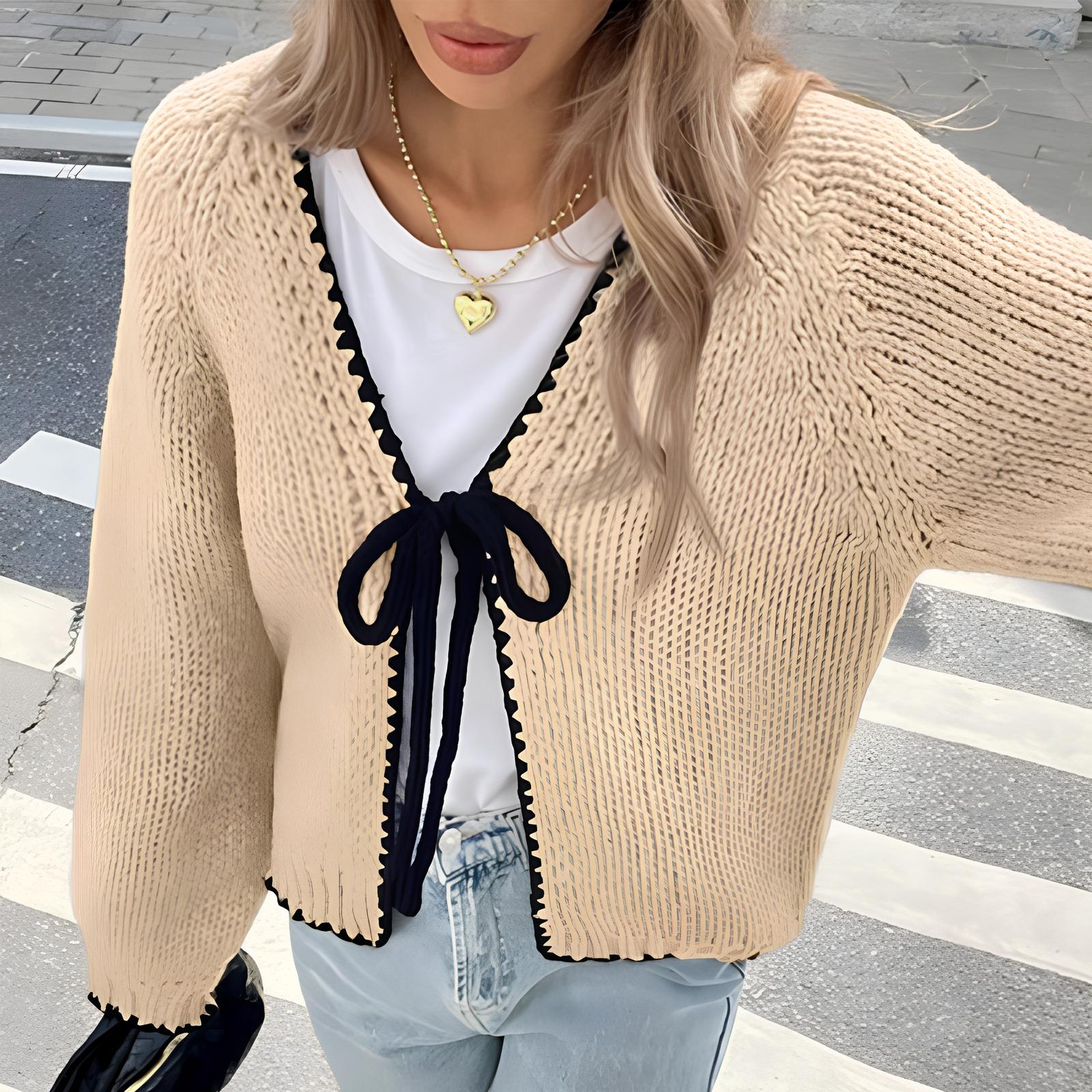 Kimberly Benn | Chic Ribbon Cardigan