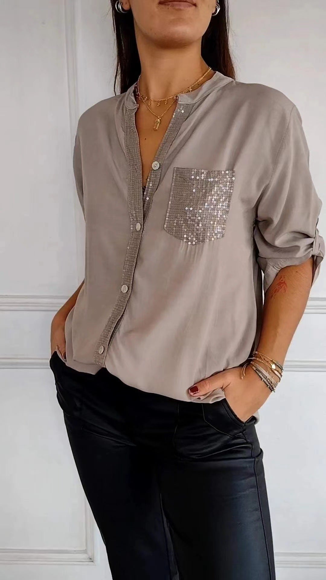 Kimberly Benn | Sequin Detailed Blouse