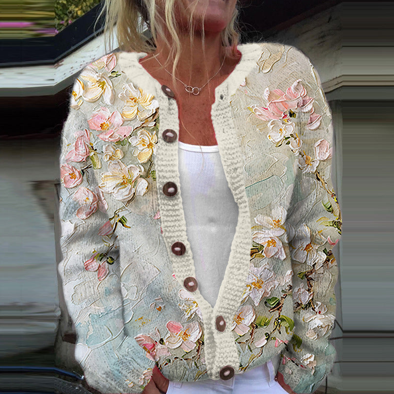 Kimberly Benn | Vintage Floral Cardigan Sweater