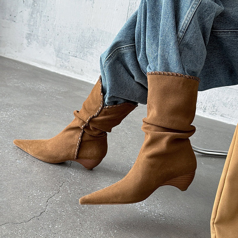 Kimberly Benn | Slouchy Pointed Boots