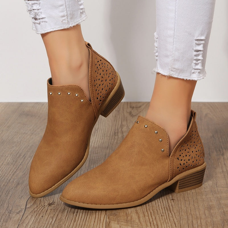 Kimberly Benn | Low Cut Perforated Ankle Boot
