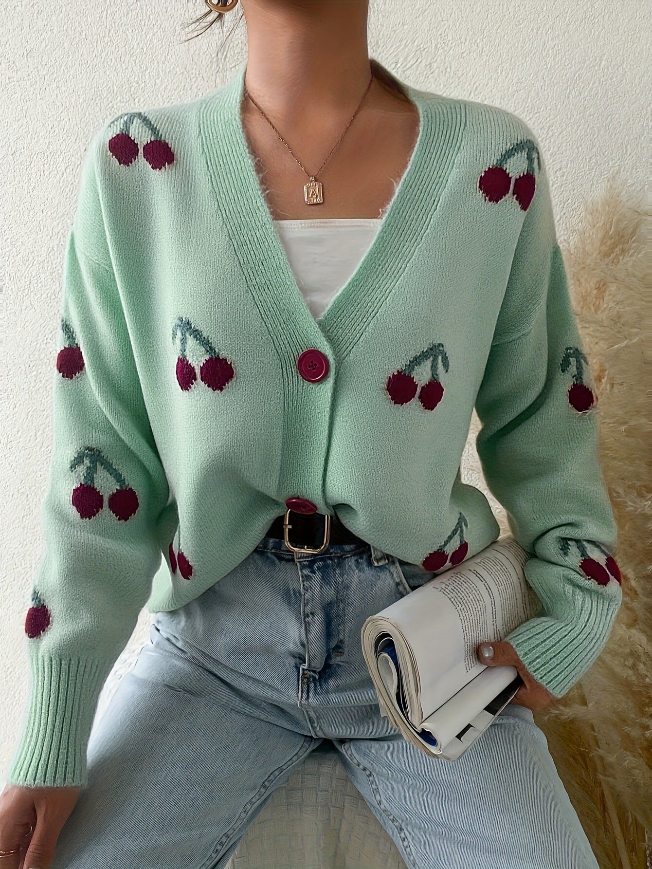 Kimberly Benn | Chic Button Front Long Sleeve Cardigan