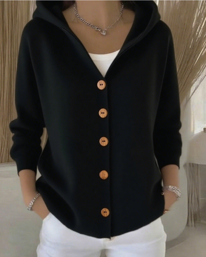 Kimberly Benn | Soft Hooded Knit Cardigan