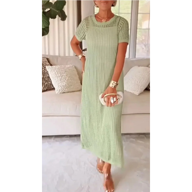 Kimberly Benn | Cut-Out Long Maxi Dress With Inner Dress