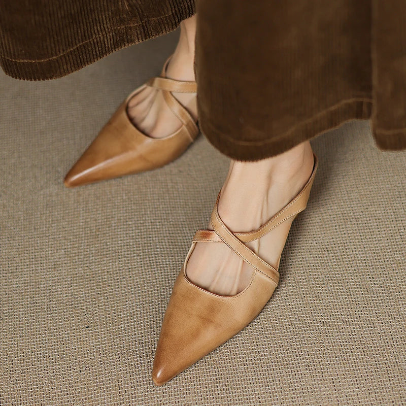 Kimberly Benn | Genuine Leather Mules
