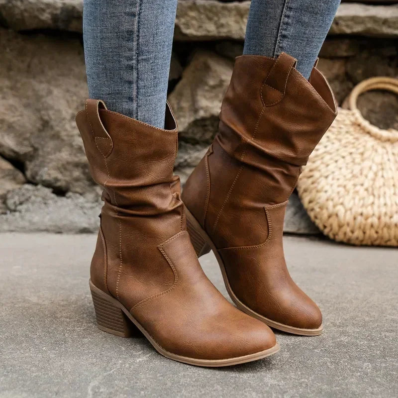Kimberly Benn | Classic Mid-Calf Western Boots