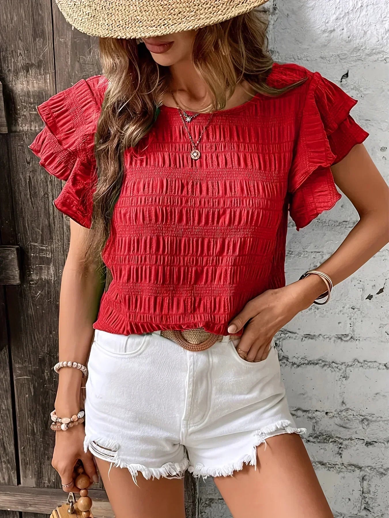 Kimberly Benn | Breezy Blouse With Ruffles