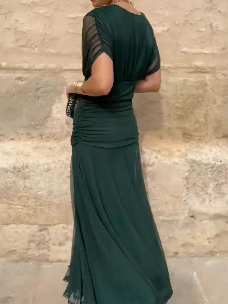 Kimberly Benn | Elegant Dress With V-Neckline