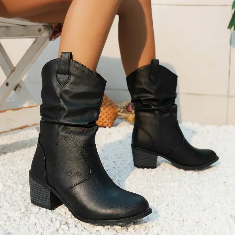 Kimberly Benn | Classic Mid-Calf Western Boots