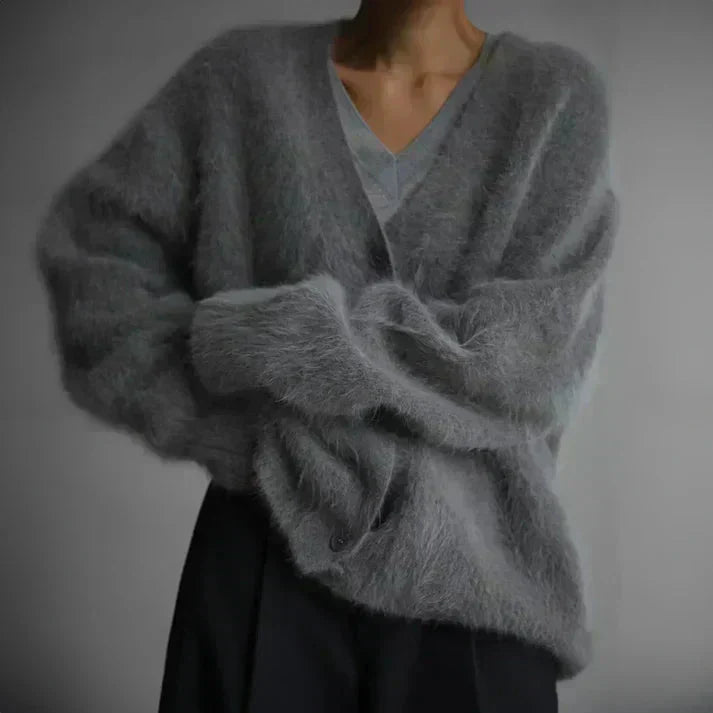 Kimberly Benn | Fuzzy Mohair Cardigan