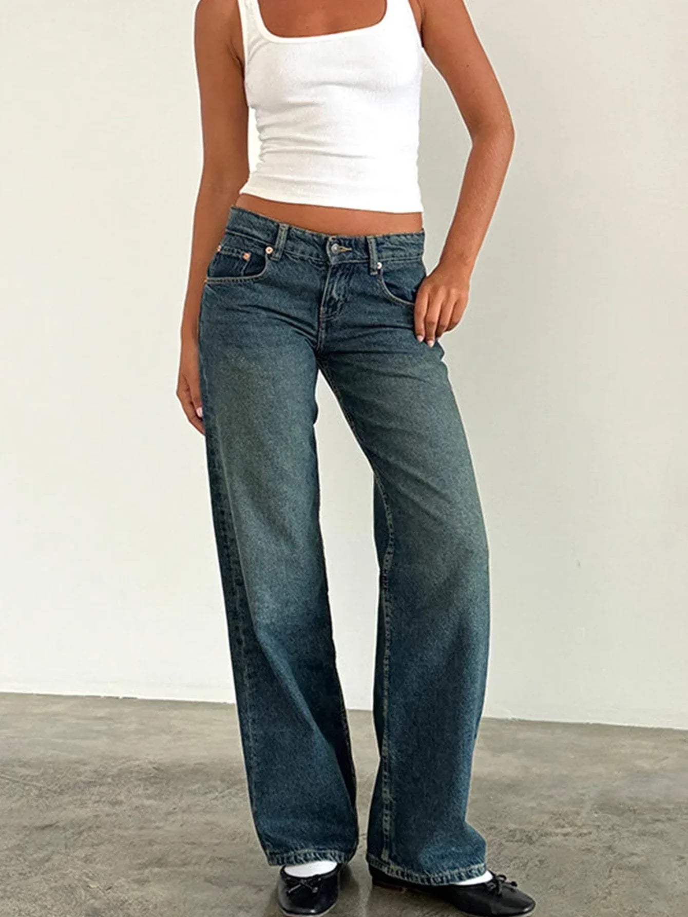 Kimberly Benn | Vintage Casual Baggy Jeans