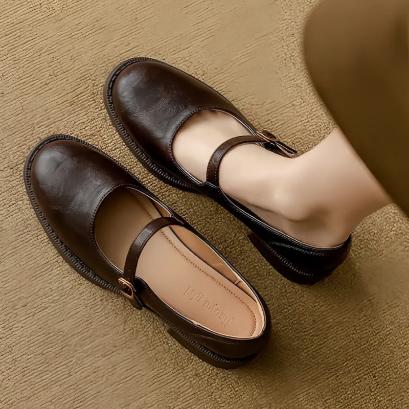 Kimberly Benn | Classic Comfort Mary Janes Made Of Leather