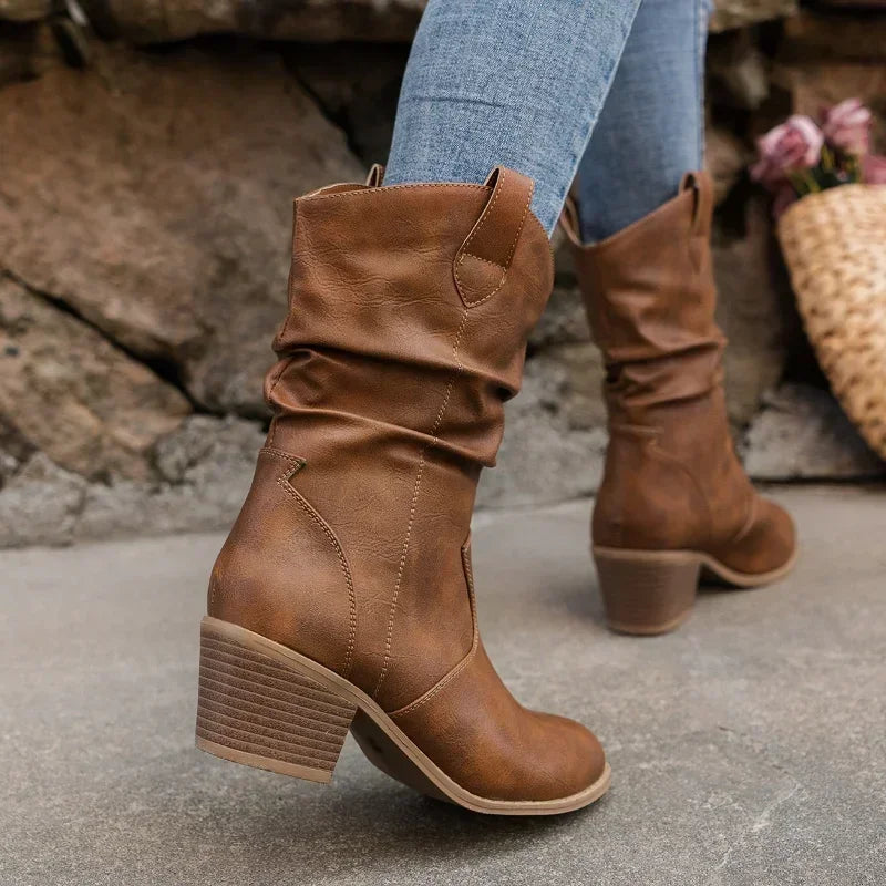 Kimberly Benn | Classic Mid-Calf Western Boots