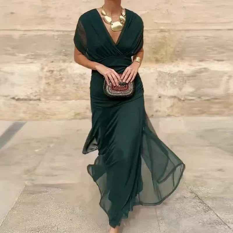 Kimberly Benn | Elegant Dress With V-Neckline