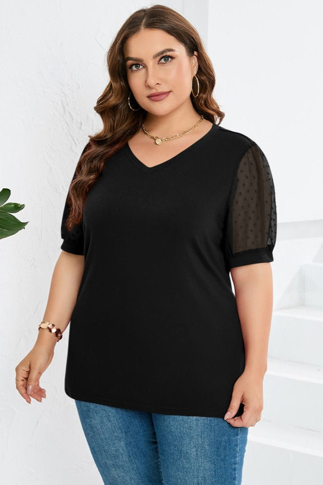 Kimberly Benn | Sleek V-Neck Blouse