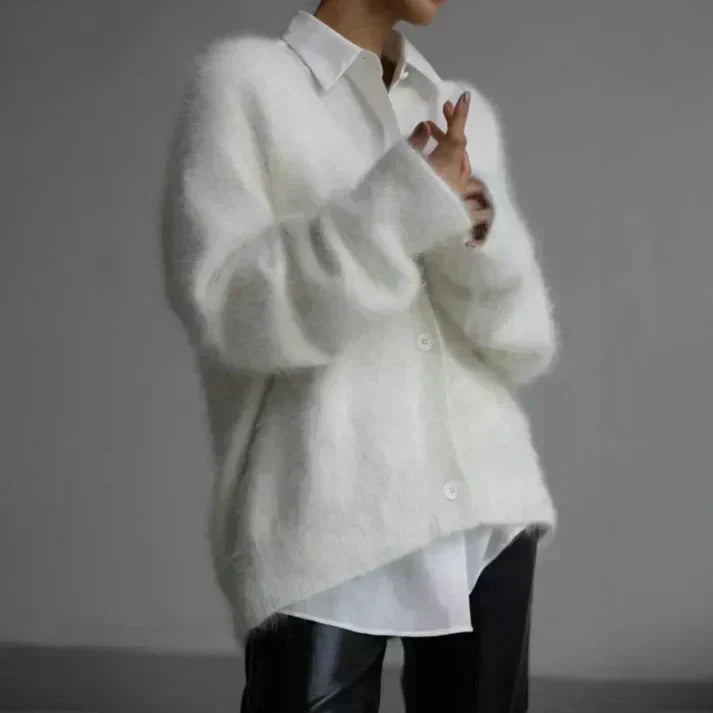 Kimberly Benn | Fuzzy Mohair Cardigan