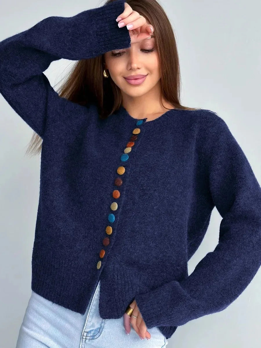 Kimberly Benn | Button-Accent Cardigan