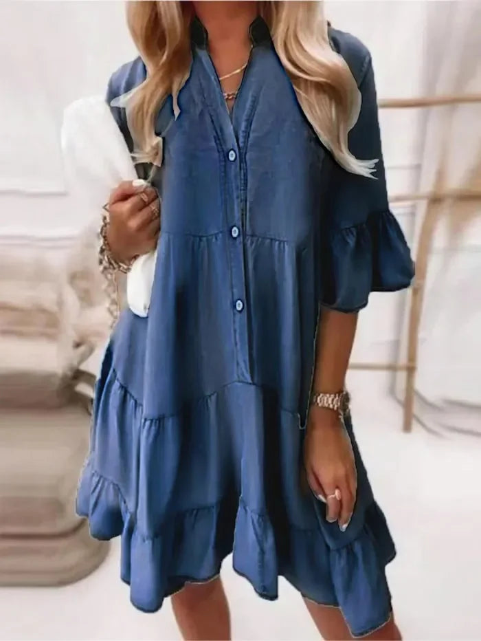 Kimberly Benn | Ruffle Denim Dress