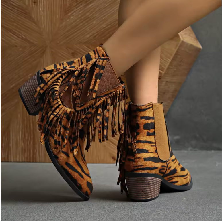 Kimberly Benn | Luxury Fringe Ankle Boots