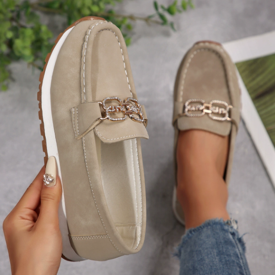 Kimberly Benn | Chic Diamond Buckle Loafers