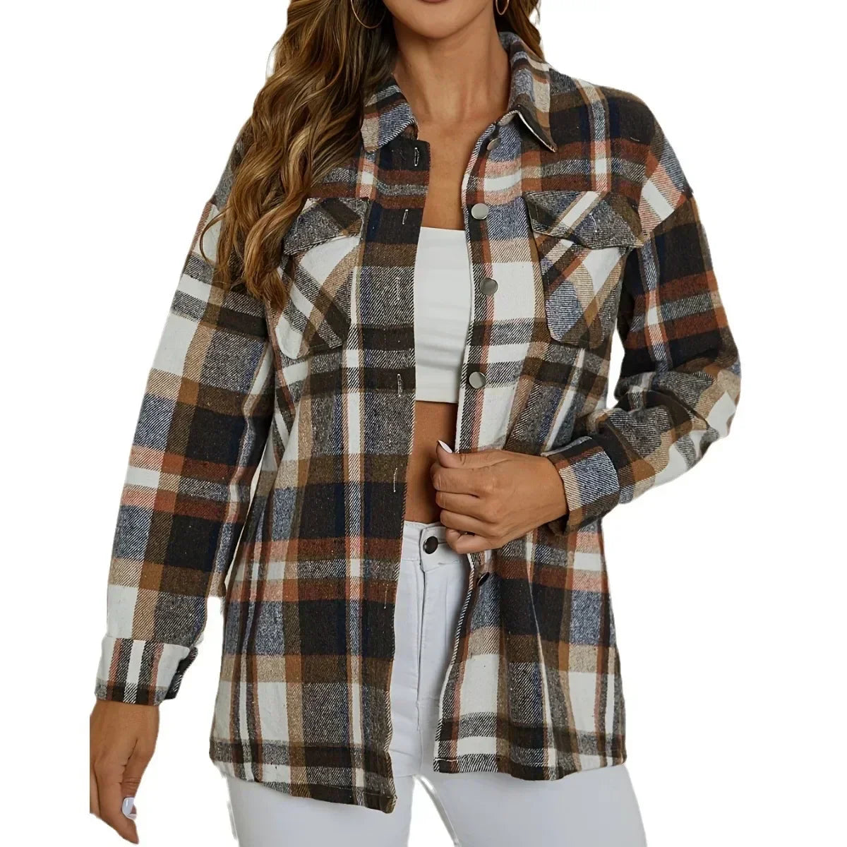 Kimberly Benn | Plaid Button-Up Shirt