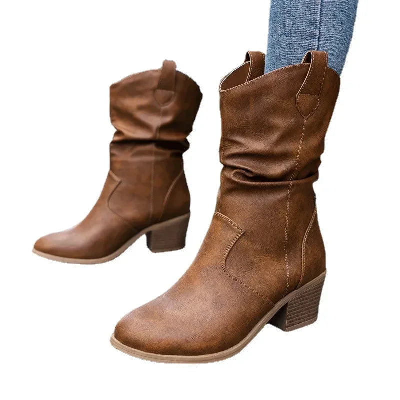 Kimberly Benn | Classic Mid-Calf Western Boots