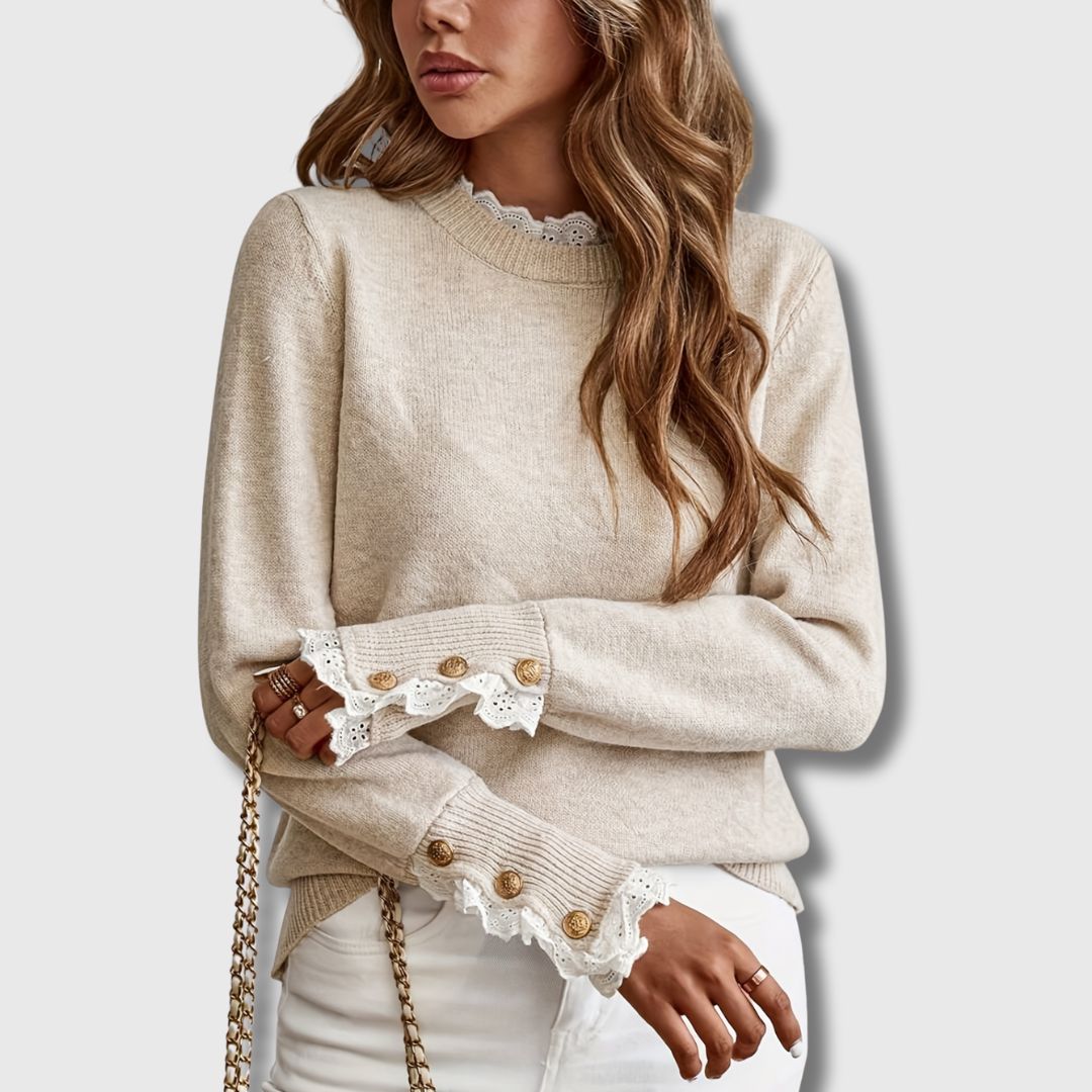 Kimberly Benn | Sweater With Lace Details