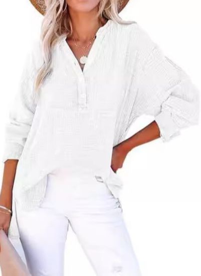 Kimberly Benn | Casual V-Neck Blouse