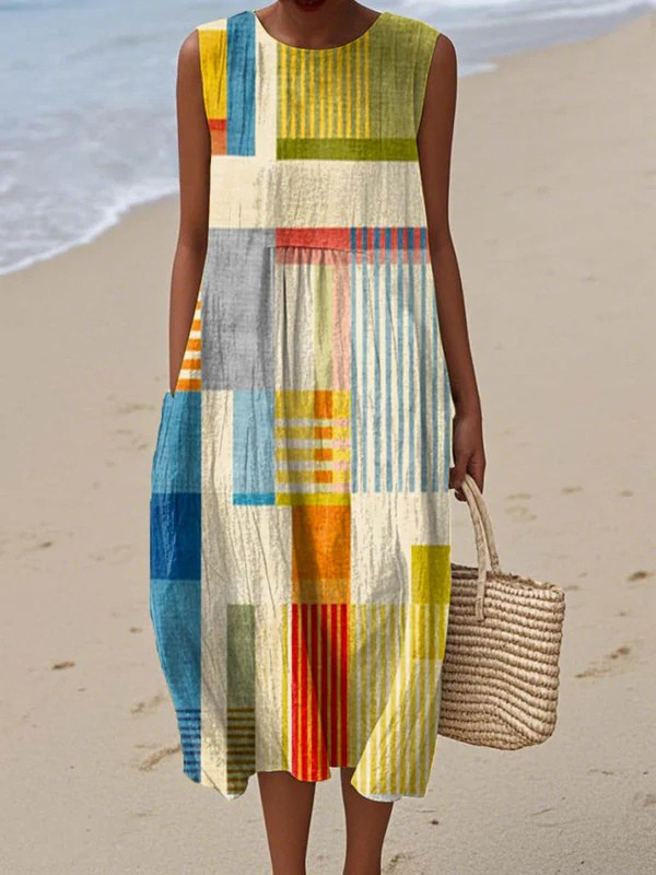 Kimberly Benn | Patchwork Midi Dress