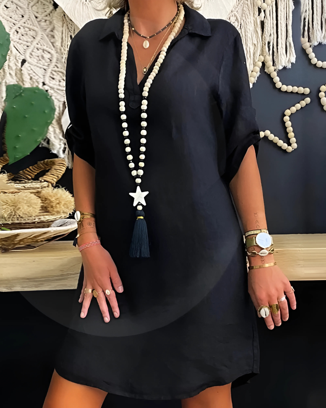 Kimberly Benn | Casual Collared Shirt Dress